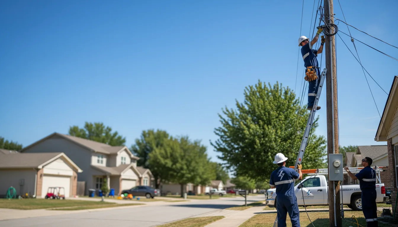 Residential electrician providing installation services in Montebello, VA